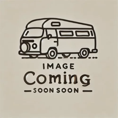 DALL·E 2025-03-22 11.29.07 - A minimalistic graphic featuring a camper van with the text 'Image Coming Soon' displayed prominently. The design should be clean and modern, using ne